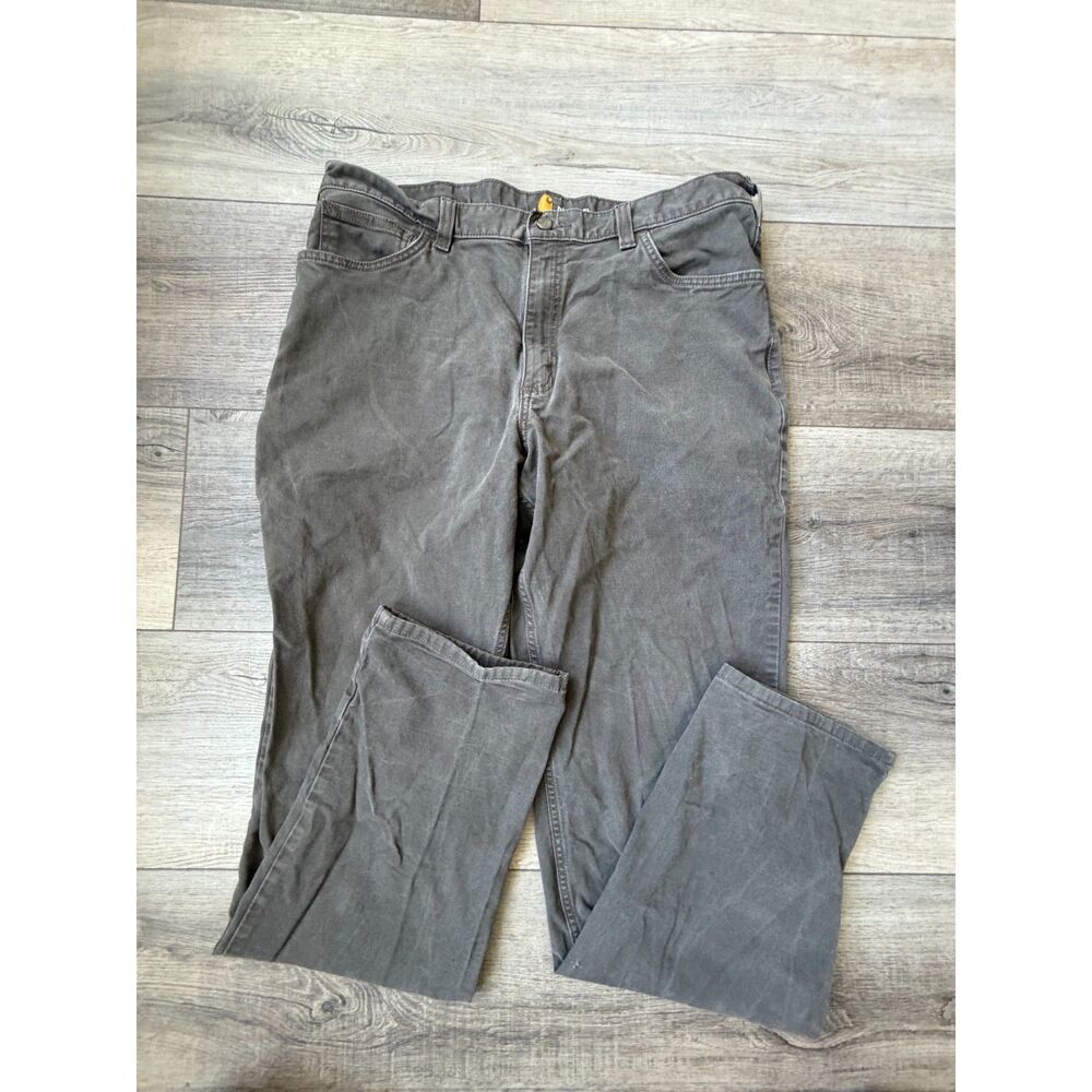 Carhartt Relaxed Fit Workwear Straight Rigby Pant 38x36 Gray
